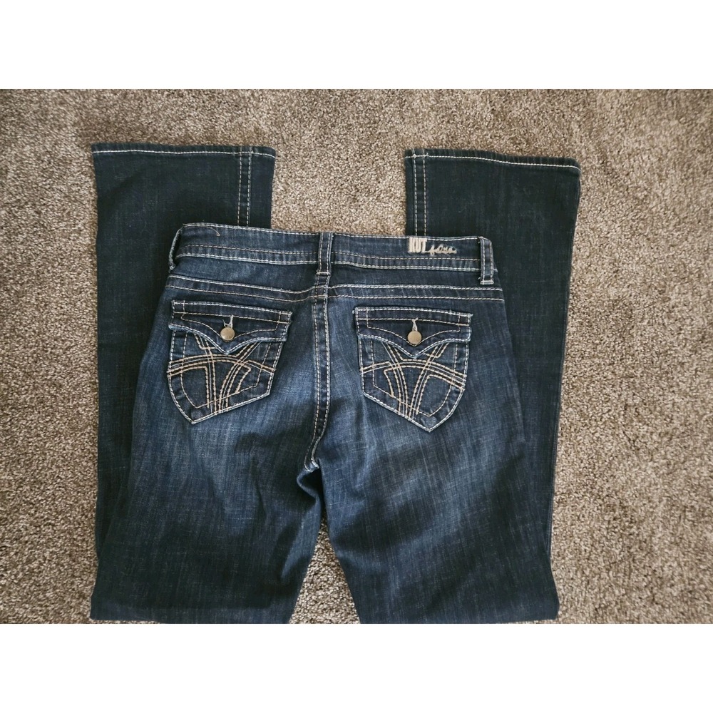 KUT FROM THE KLOTH NATALIE HIGH RISE BOOTCUT Women's Thick Stitch Jeans sz 6 EXC